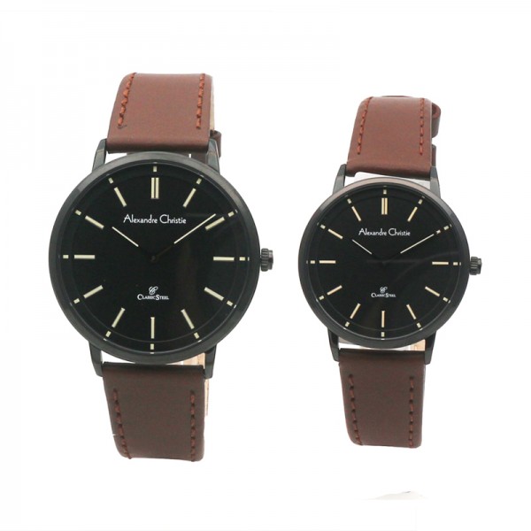 Alexandre Christie AC 8492 Black Brown Couple